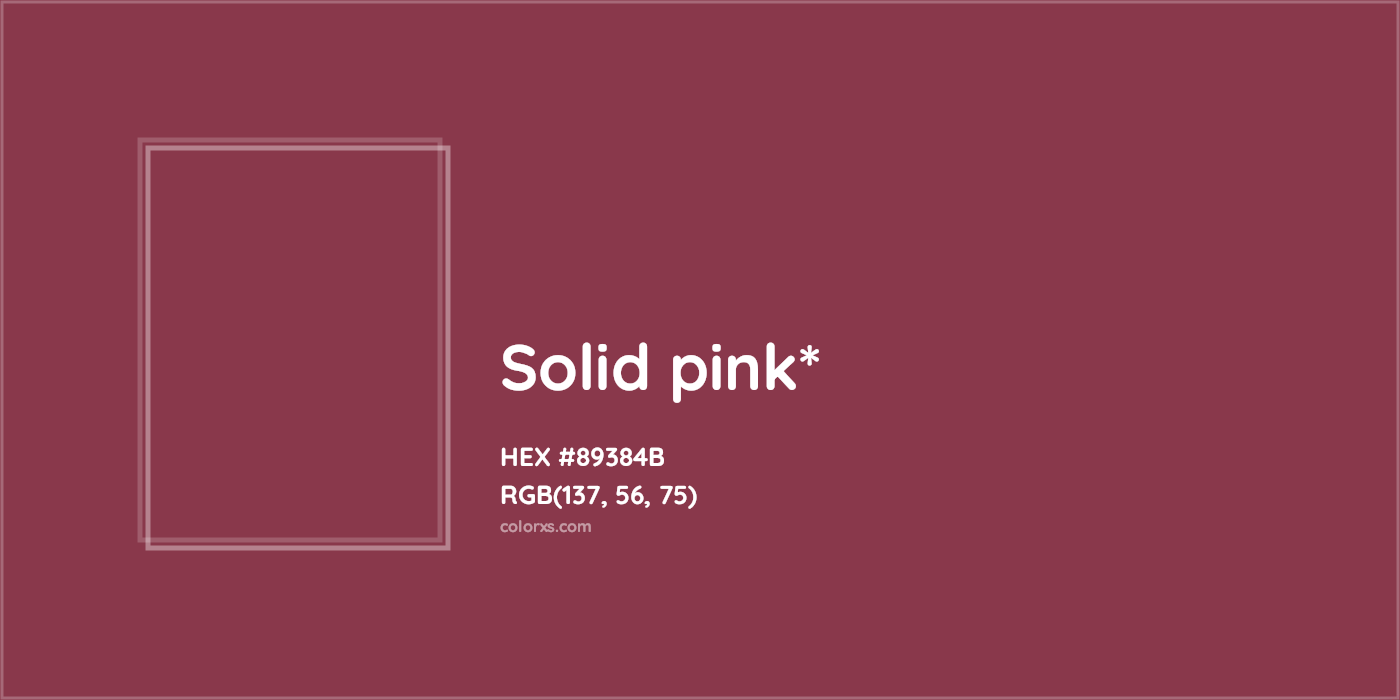 HEX #89384B Color Name, Color Code, Palettes, Similar Paints, Images