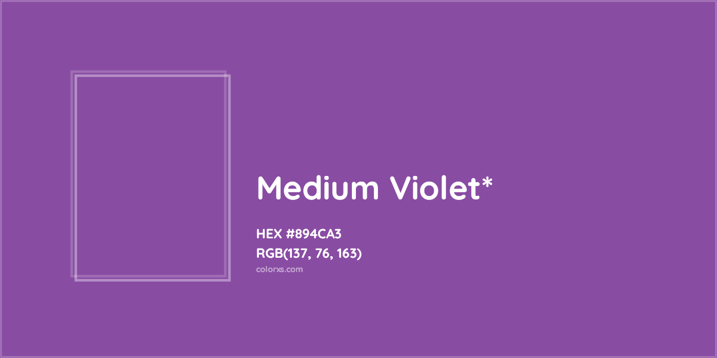 HEX #894CA3 Color Name, Color Code, Palettes, Similar Paints, Images