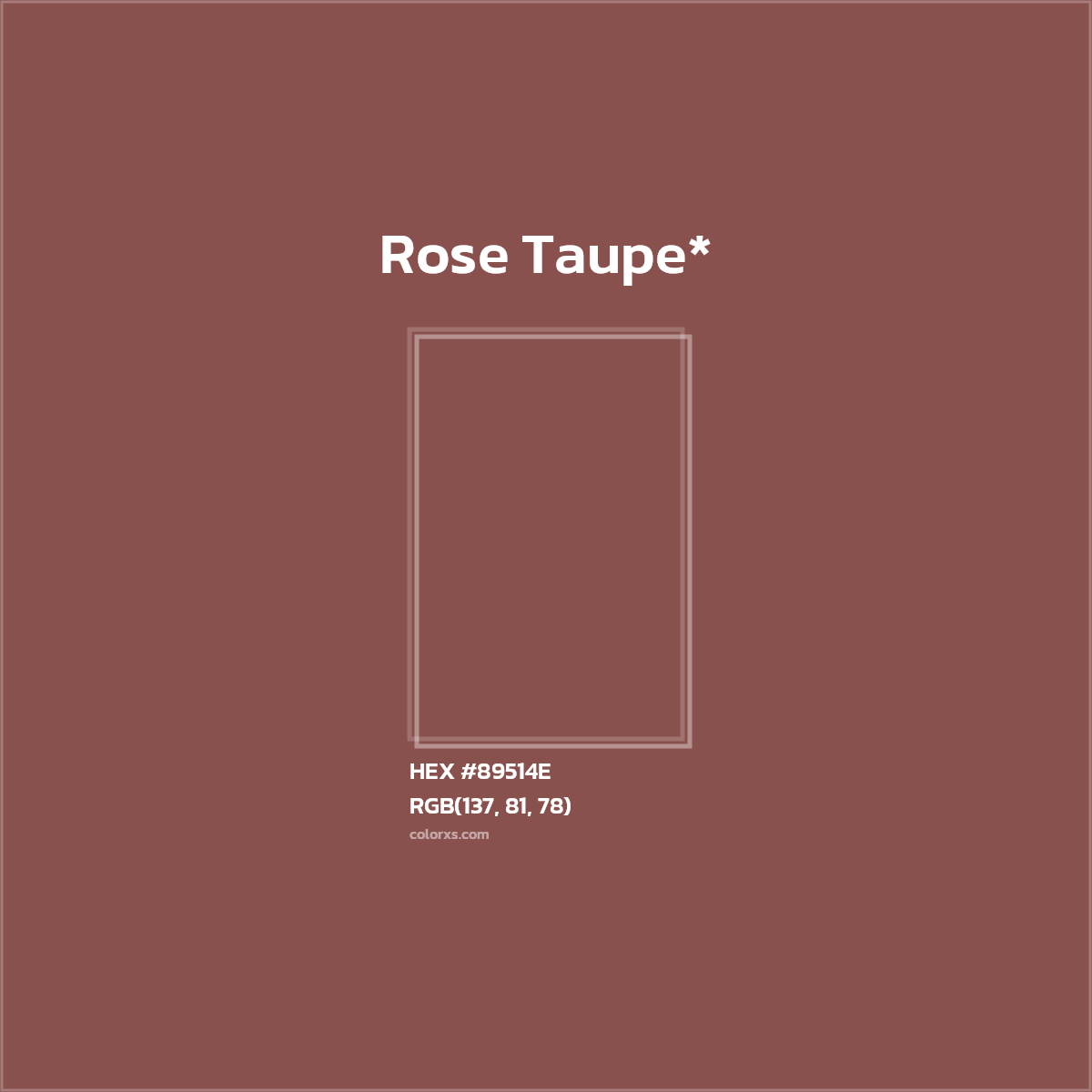 HEX #89514E Color Name, Color Code, Palettes, Similar Paints, Images