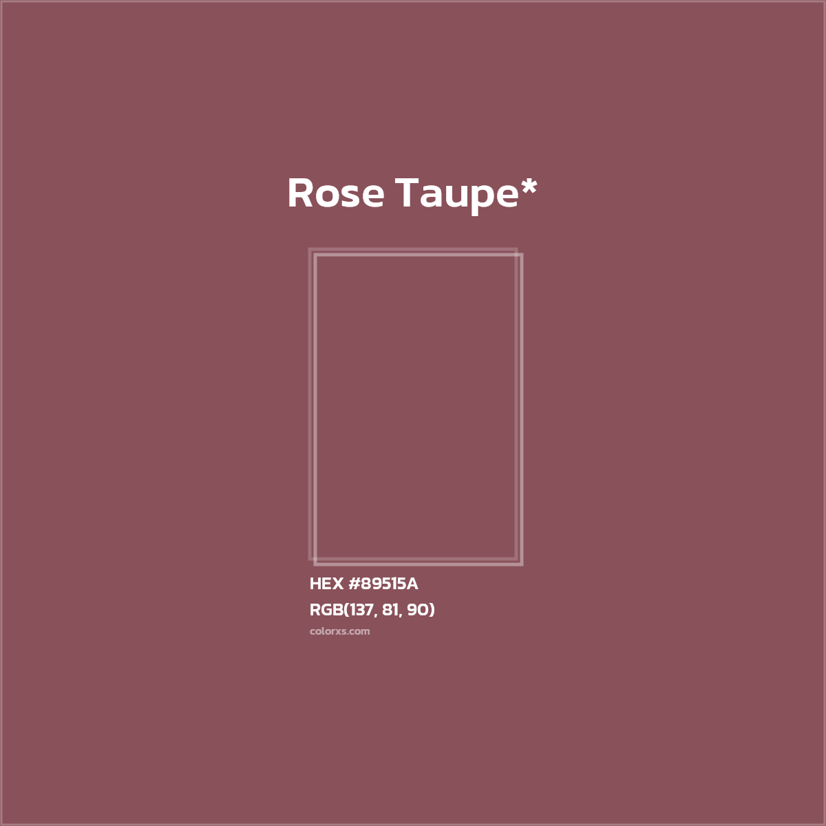 HEX #89515A Color Name, Color Code, Palettes, Similar Paints, Images