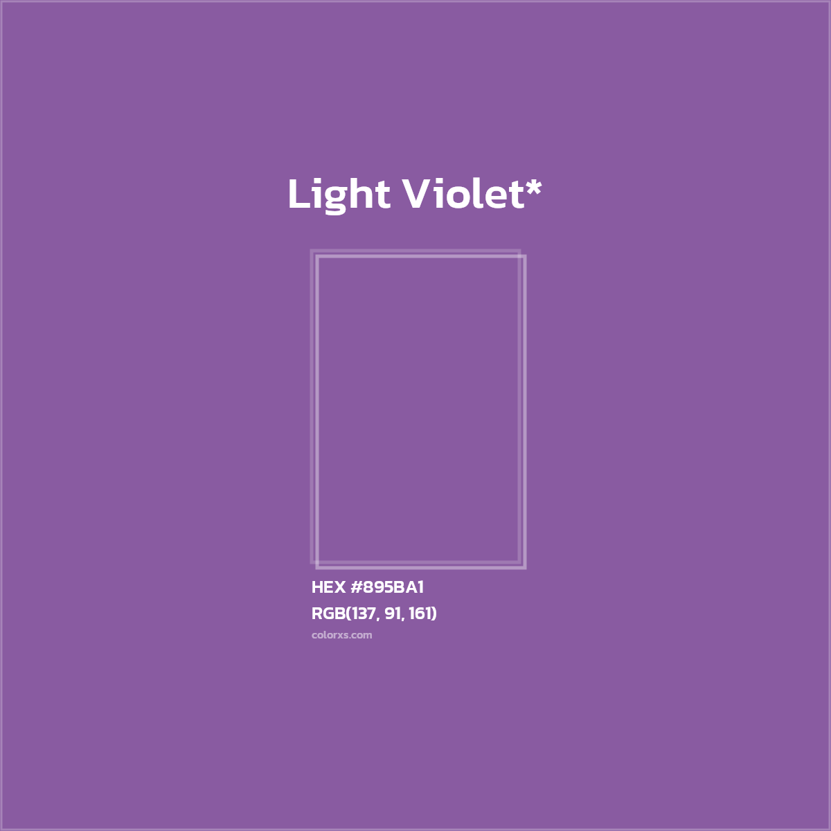 HEX #895BA1 Color Name, Color Code, Palettes, Similar Paints, Images