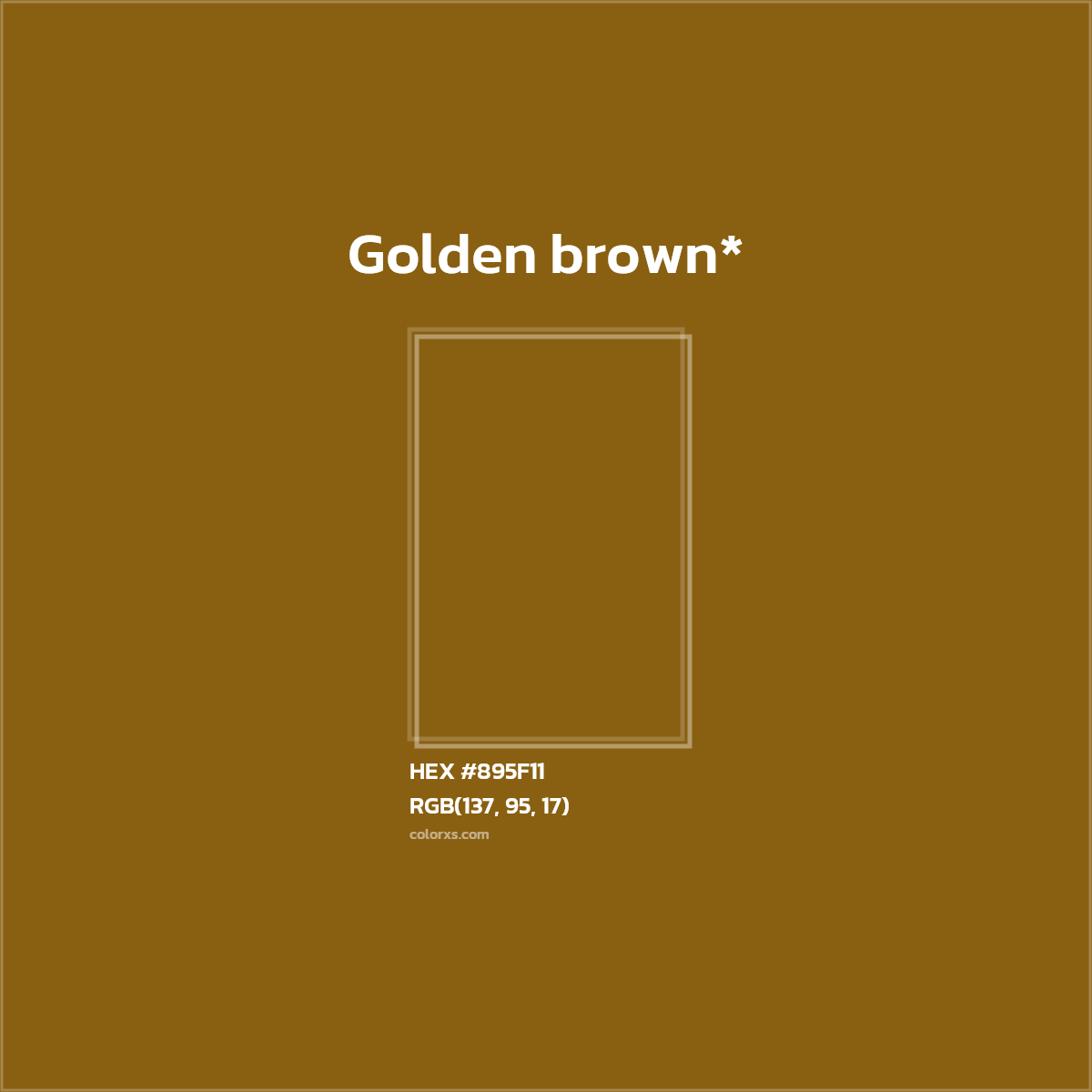 HEX #895F11 Color Name, Color Code, Palettes, Similar Paints, Images