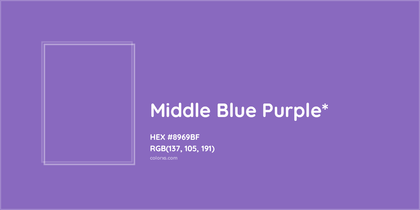 HEX #8969BF Color Name, Color Code, Palettes, Similar Paints, Images
