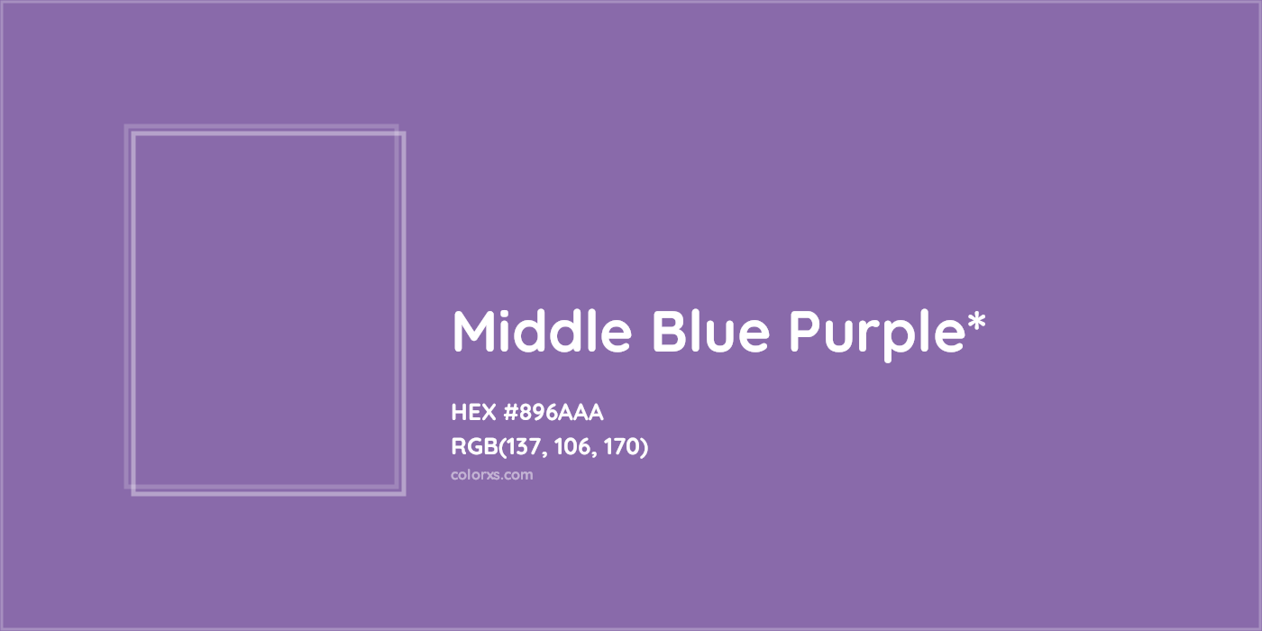 HEX #896AAA Color Name, Color Code, Palettes, Similar Paints, Images