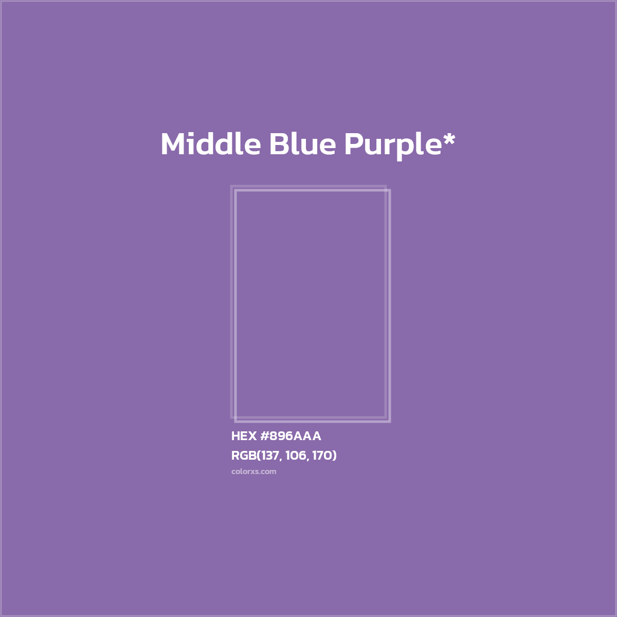 HEX #896AAA Color Name, Color Code, Palettes, Similar Paints, Images