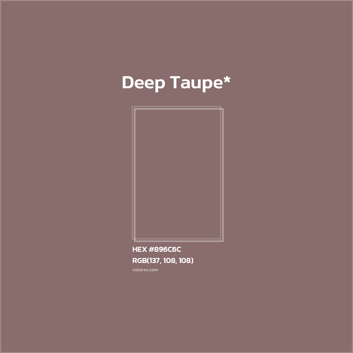 HEX #896C6C Color Name, Color Code, Palettes, Similar Paints, Images