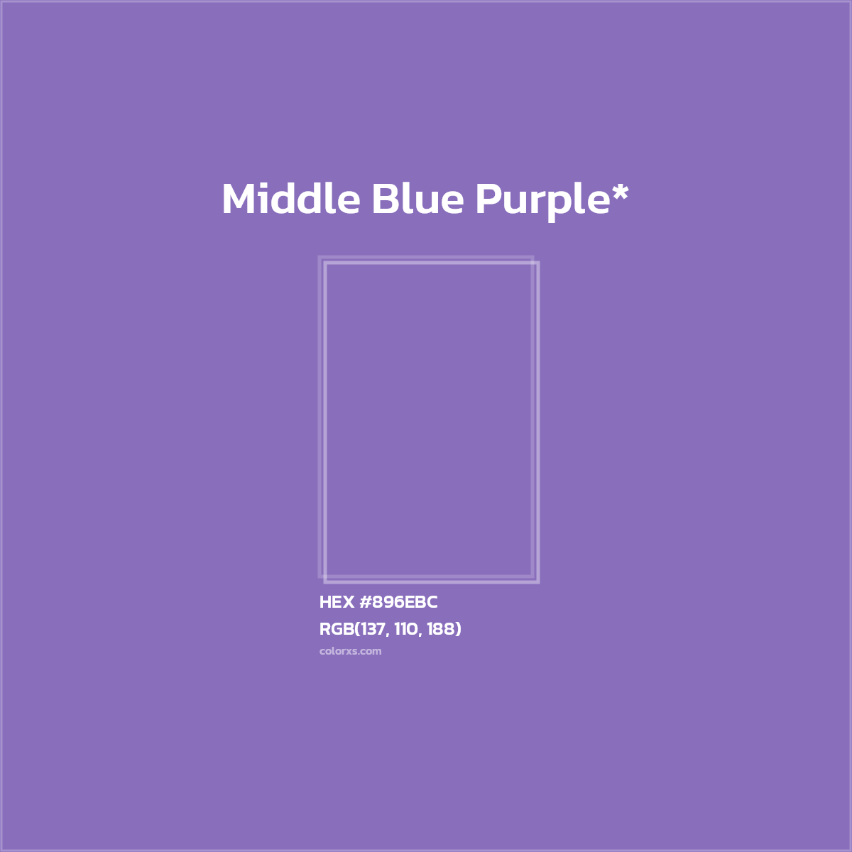 HEX #896EBC Color Name, Color Code, Palettes, Similar Paints, Images