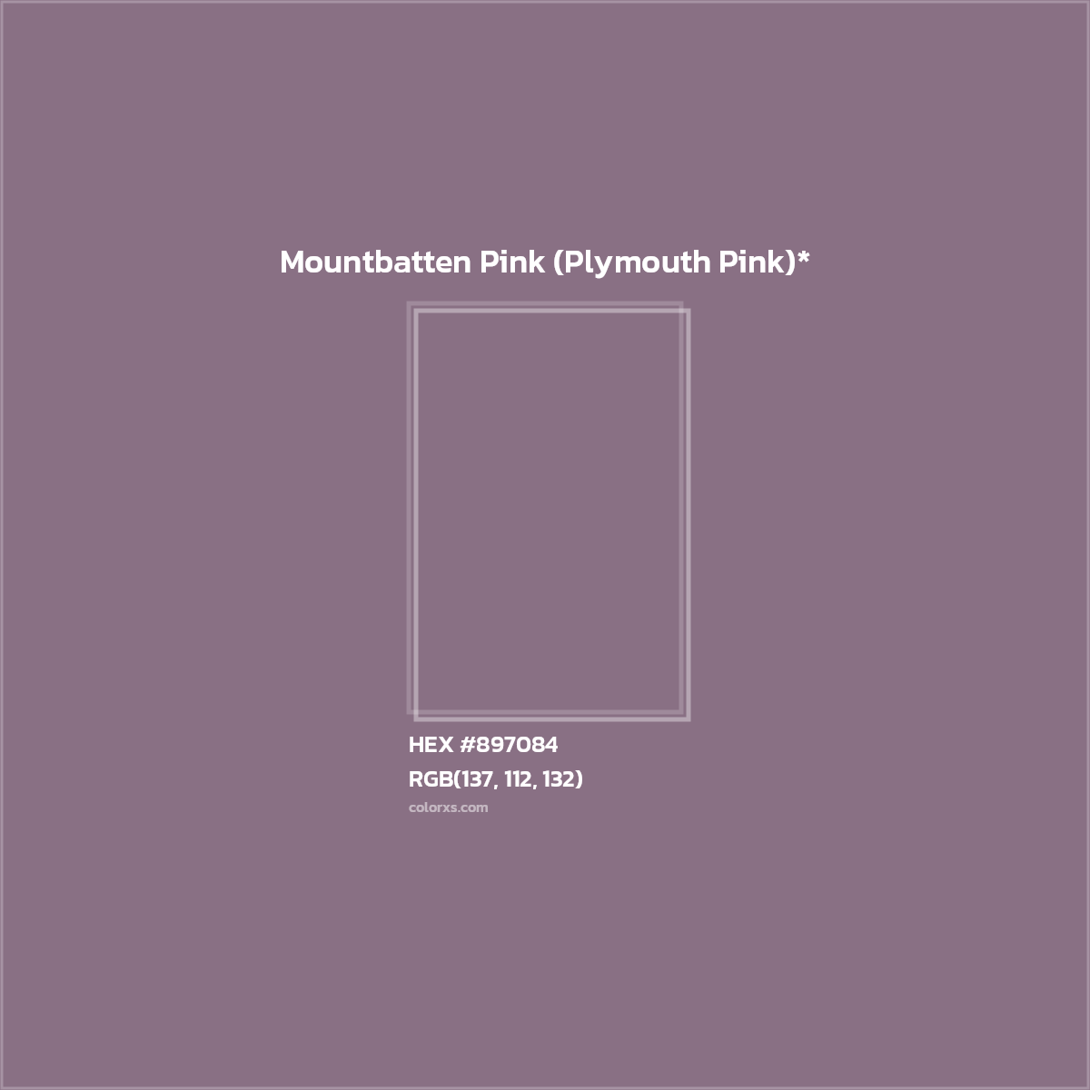 HEX #897084 Color Name, Color Code, Palettes, Similar Paints, Images
