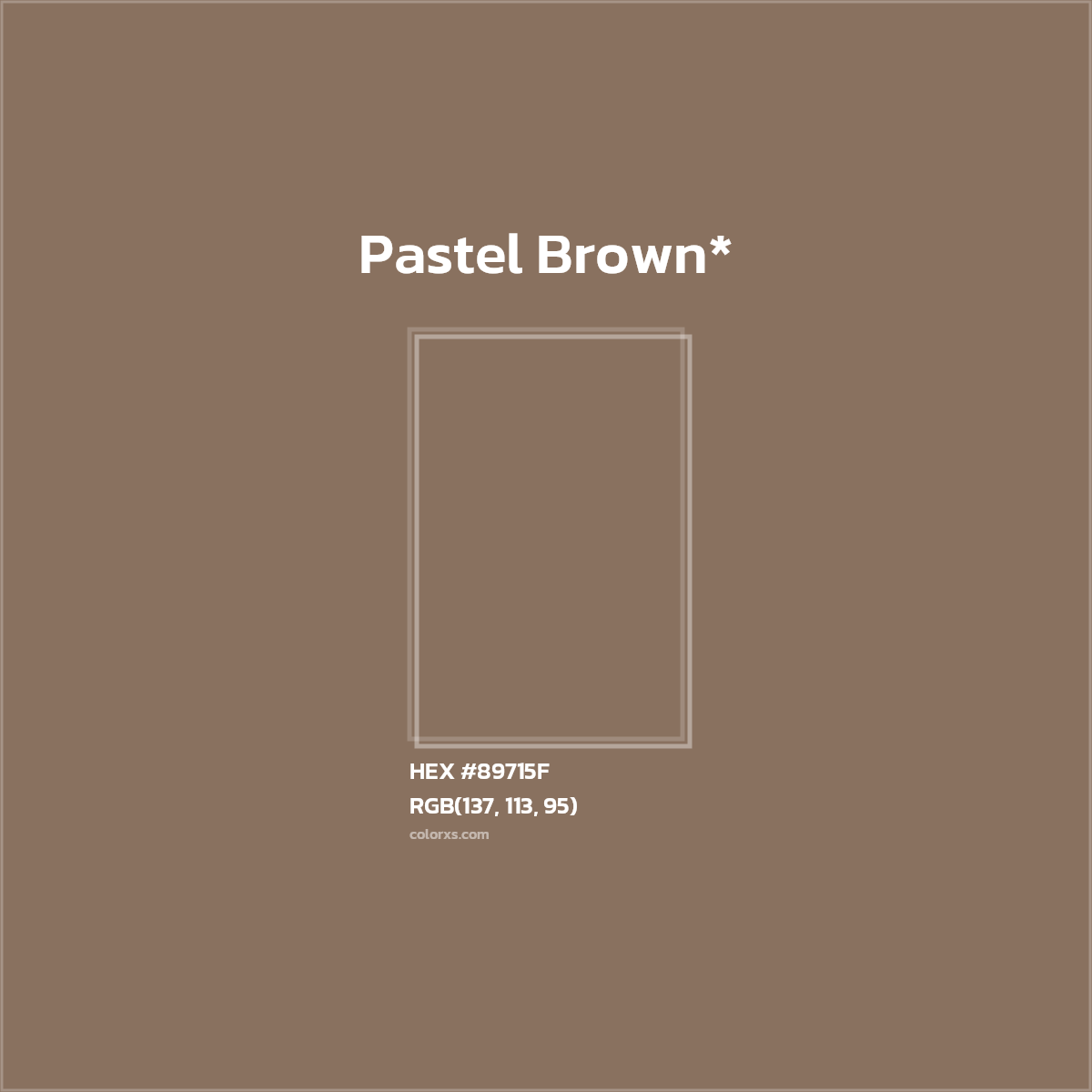 HEX #89715F Color Name, Color Code, Palettes, Similar Paints, Images