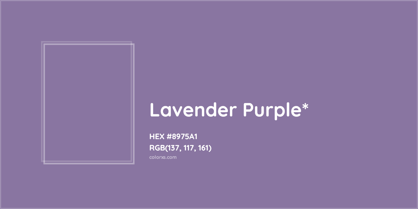 HEX #8975A1 Color Name, Color Code, Palettes, Similar Paints, Images