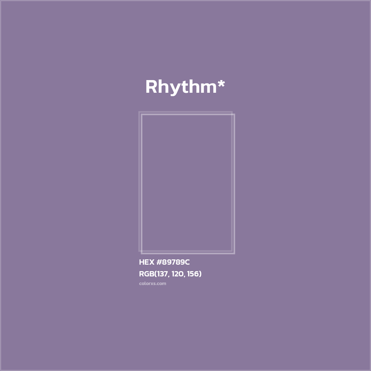 HEX #89789C Color Name, Color Code, Palettes, Similar Paints, Images