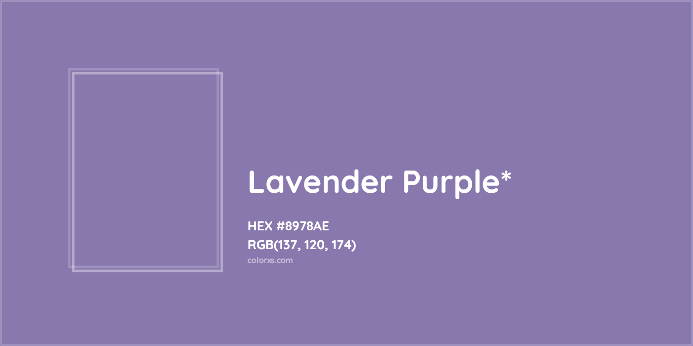 HEX #8978AE Color Name, Color Code, Palettes, Similar Paints, Images