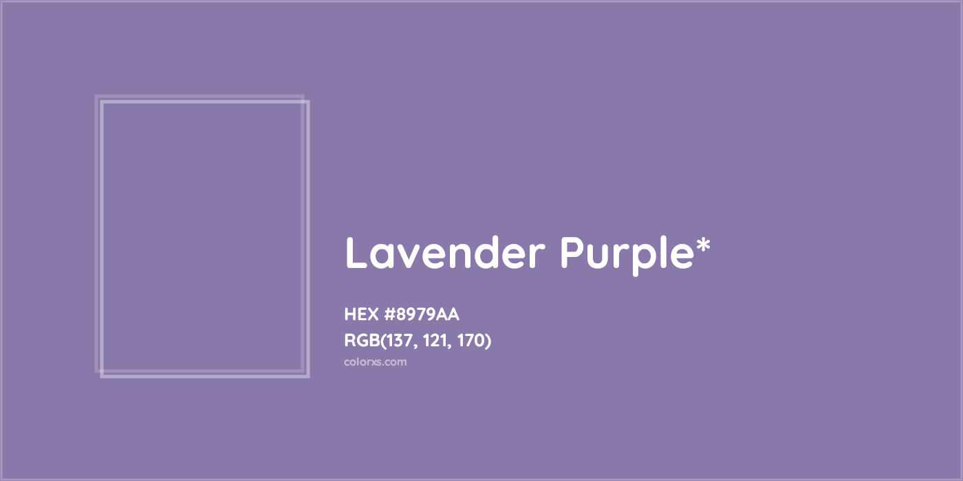 HEX #8979AA Color Name, Color Code, Palettes, Similar Paints, Images