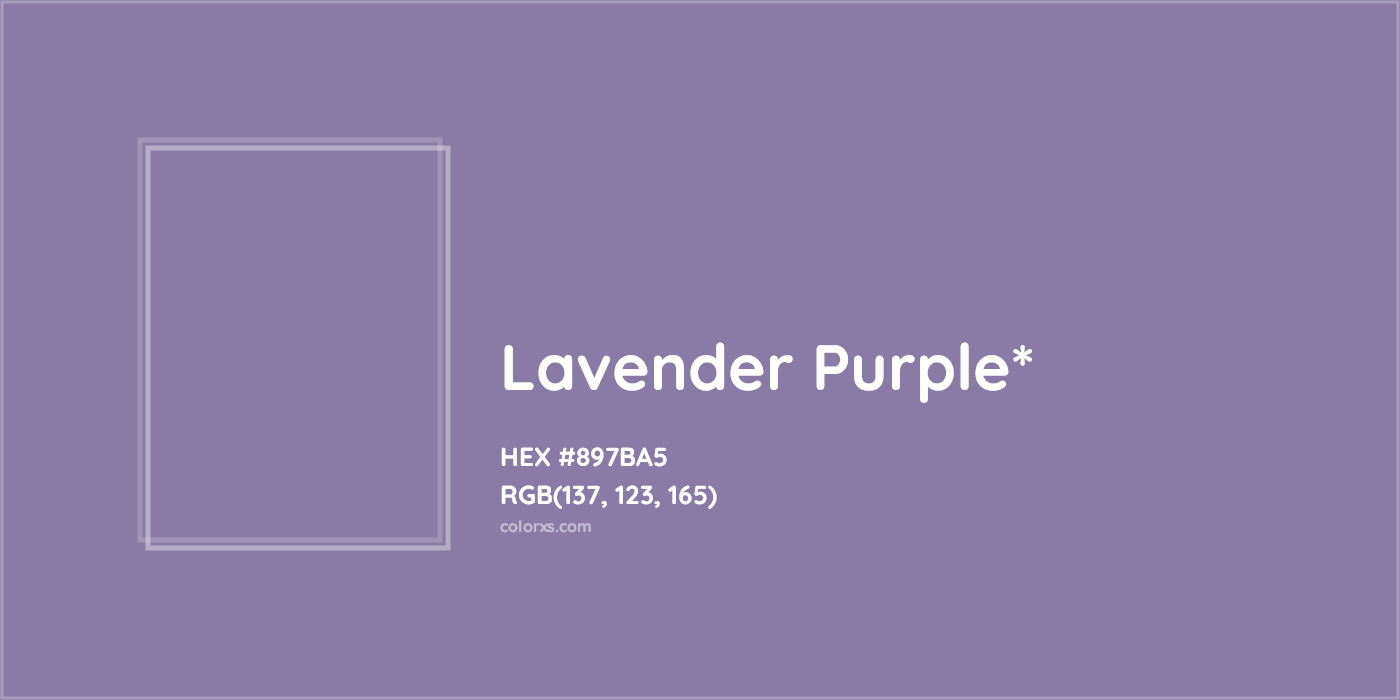 HEX #897BA5 Color Name, Color Code, Palettes, Similar Paints, Images
