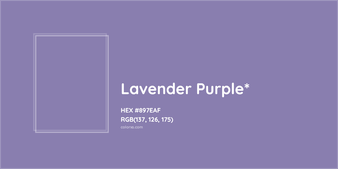 HEX #897EAF Color Name, Color Code, Palettes, Similar Paints, Images