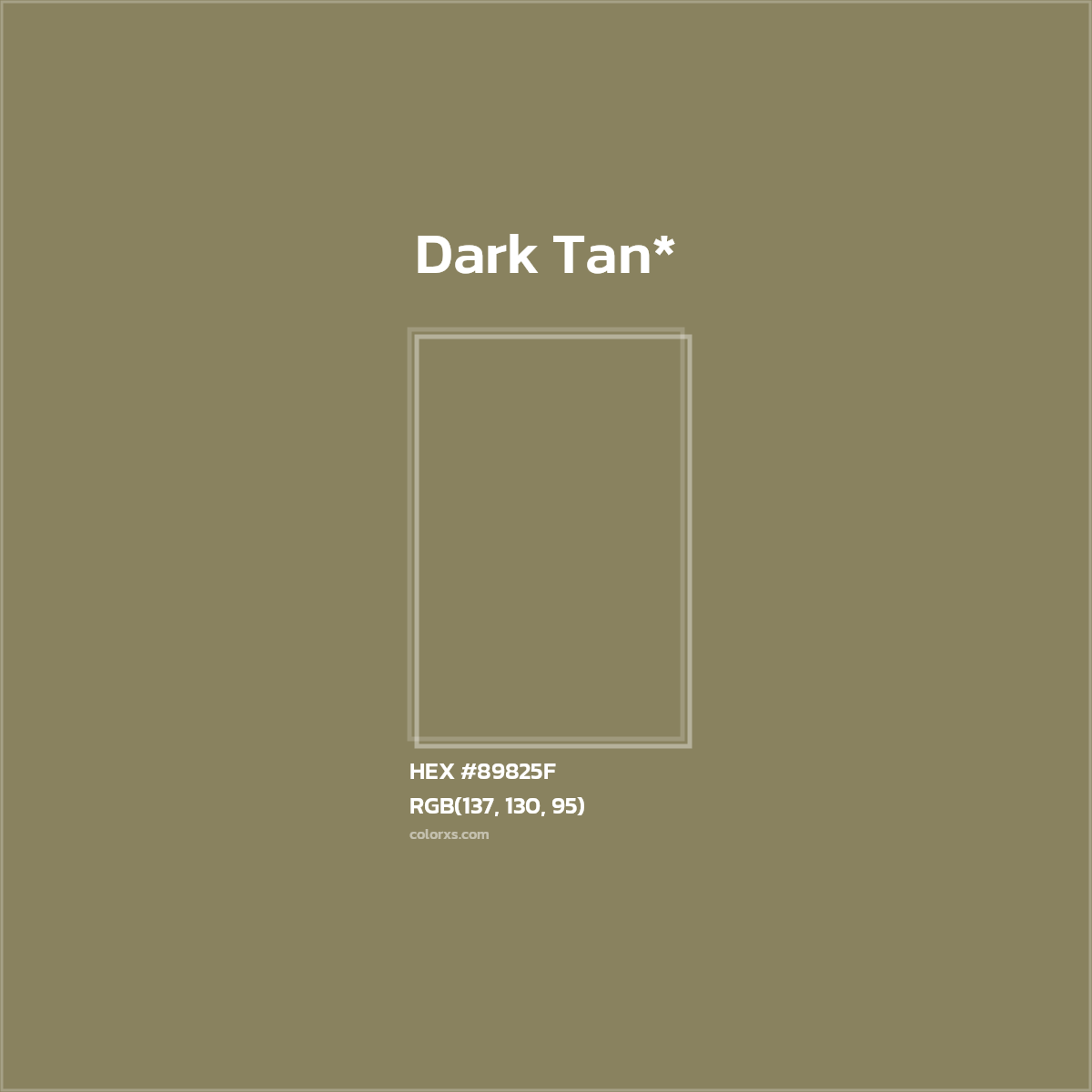 HEX #89825F Color Name, Color Code, Palettes, Similar Paints, Images