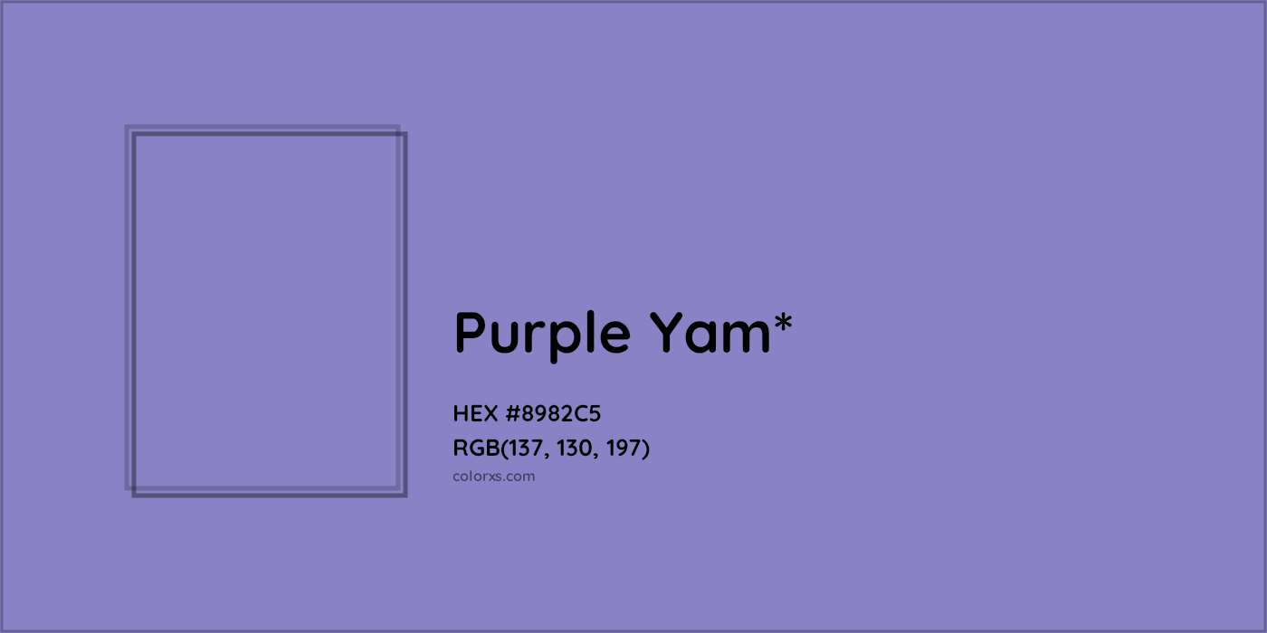 HEX #8982C5 Color Name, Color Code, Palettes, Similar Paints, Images