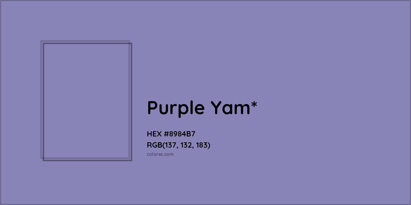 HEX #8984B7 Color Name, Color Code, Palettes, Similar Paints, Images