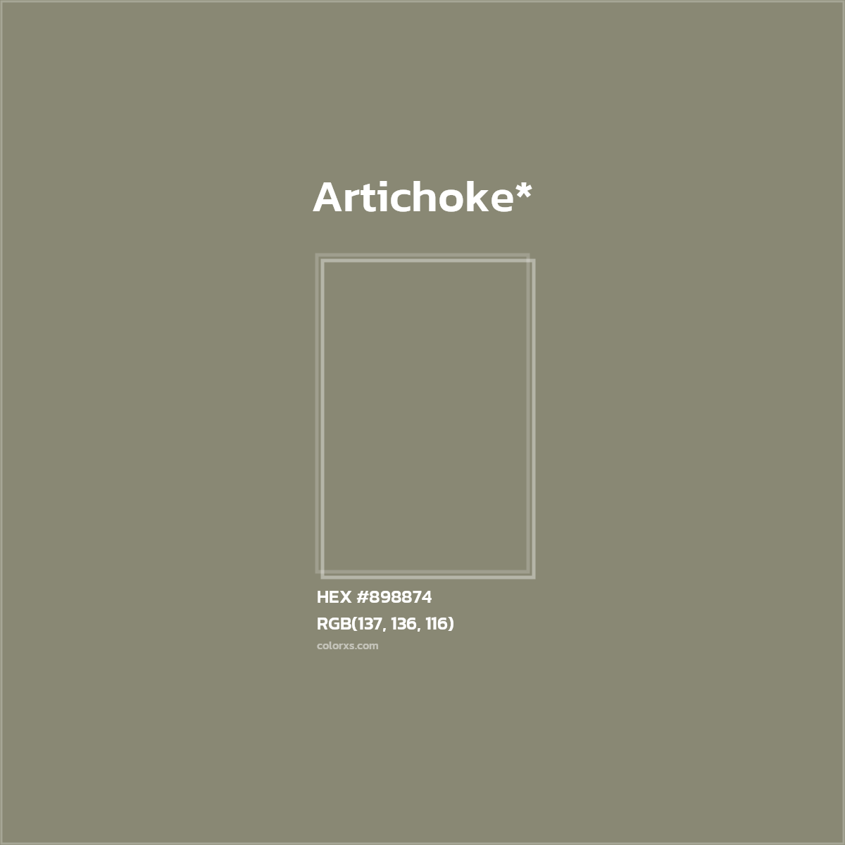HEX #898874 Color Name, Color Code, Palettes, Similar Paints, Images