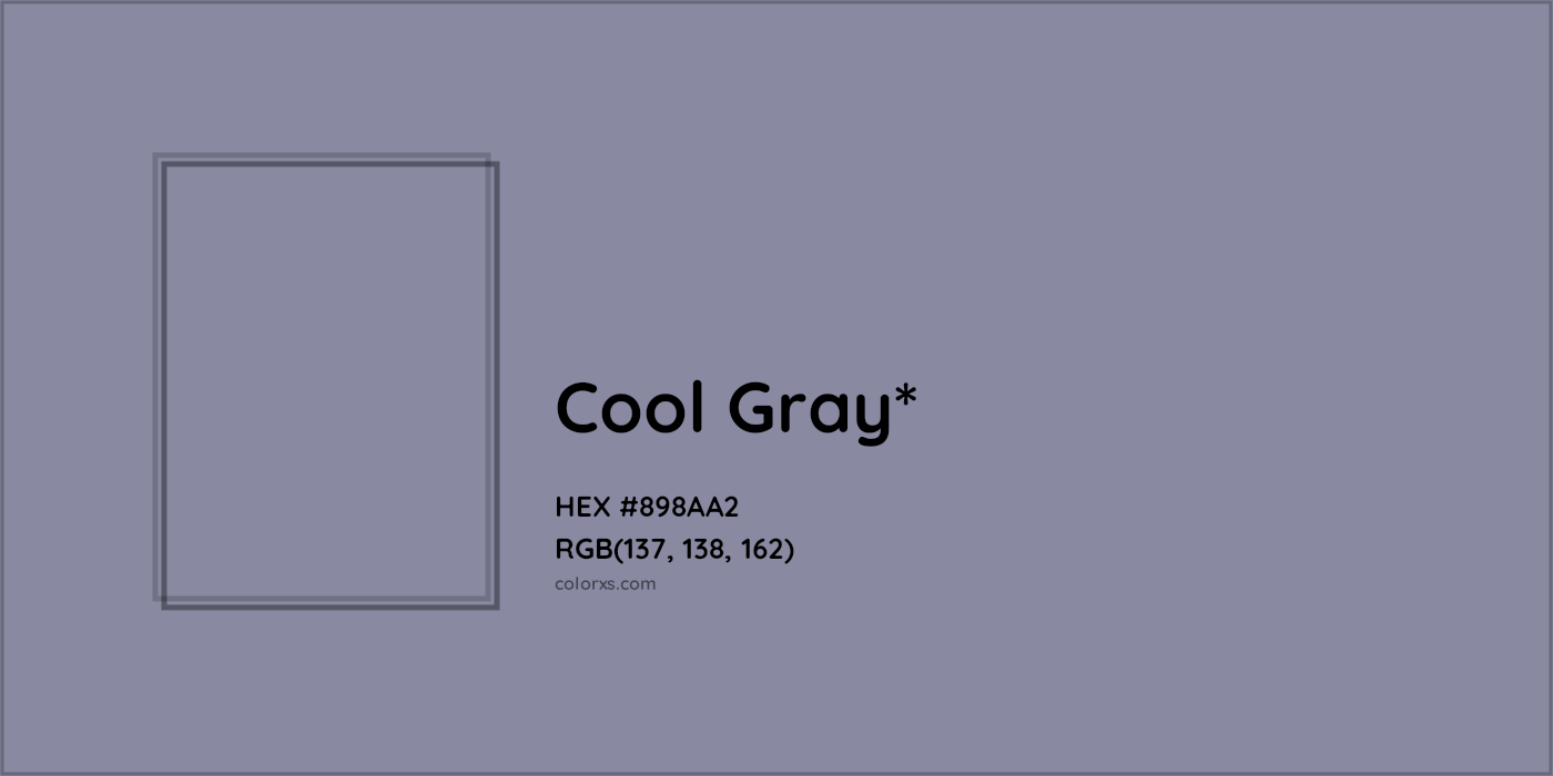 HEX #898AA2 Color Name, Color Code, Palettes, Similar Paints, Images