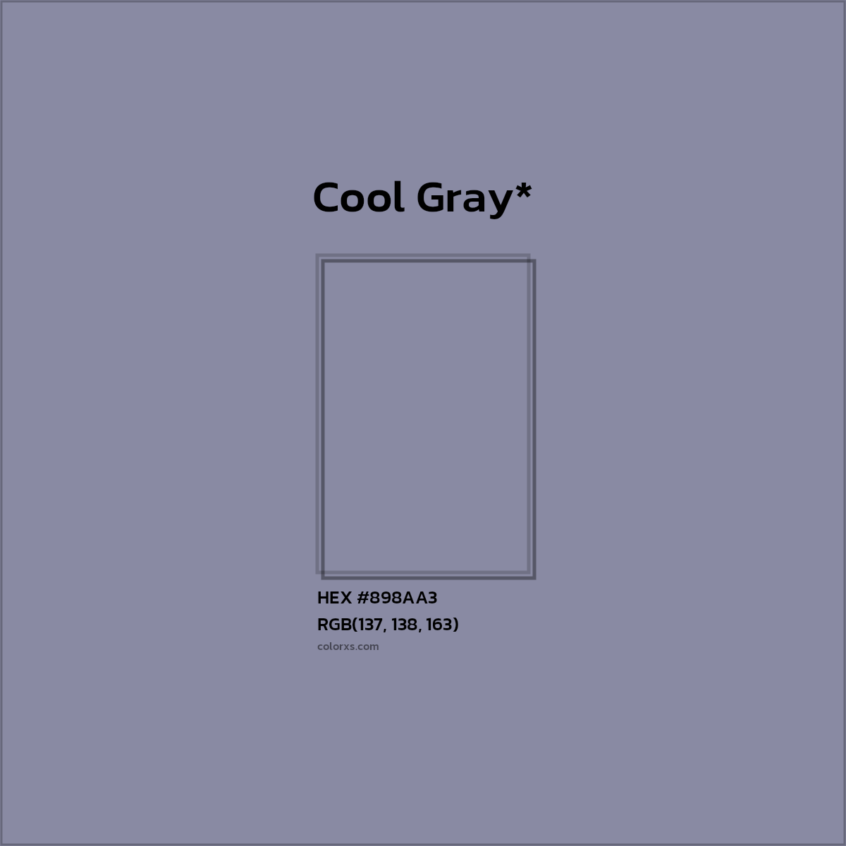 HEX #898AA3 Color Name, Color Code, Palettes, Similar Paints, Images