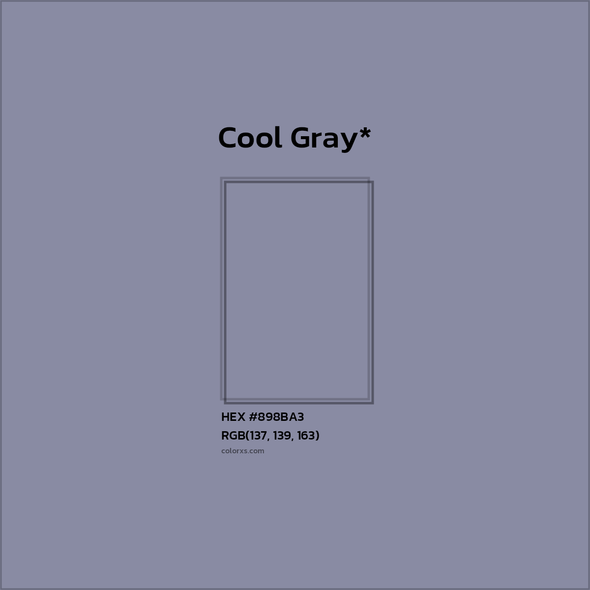HEX #898BA3 Color Name, Color Code, Palettes, Similar Paints, Images