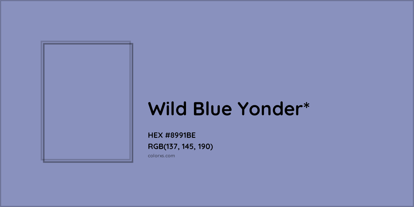 HEX #8991BE Color Name, Color Code, Palettes, Similar Paints, Images