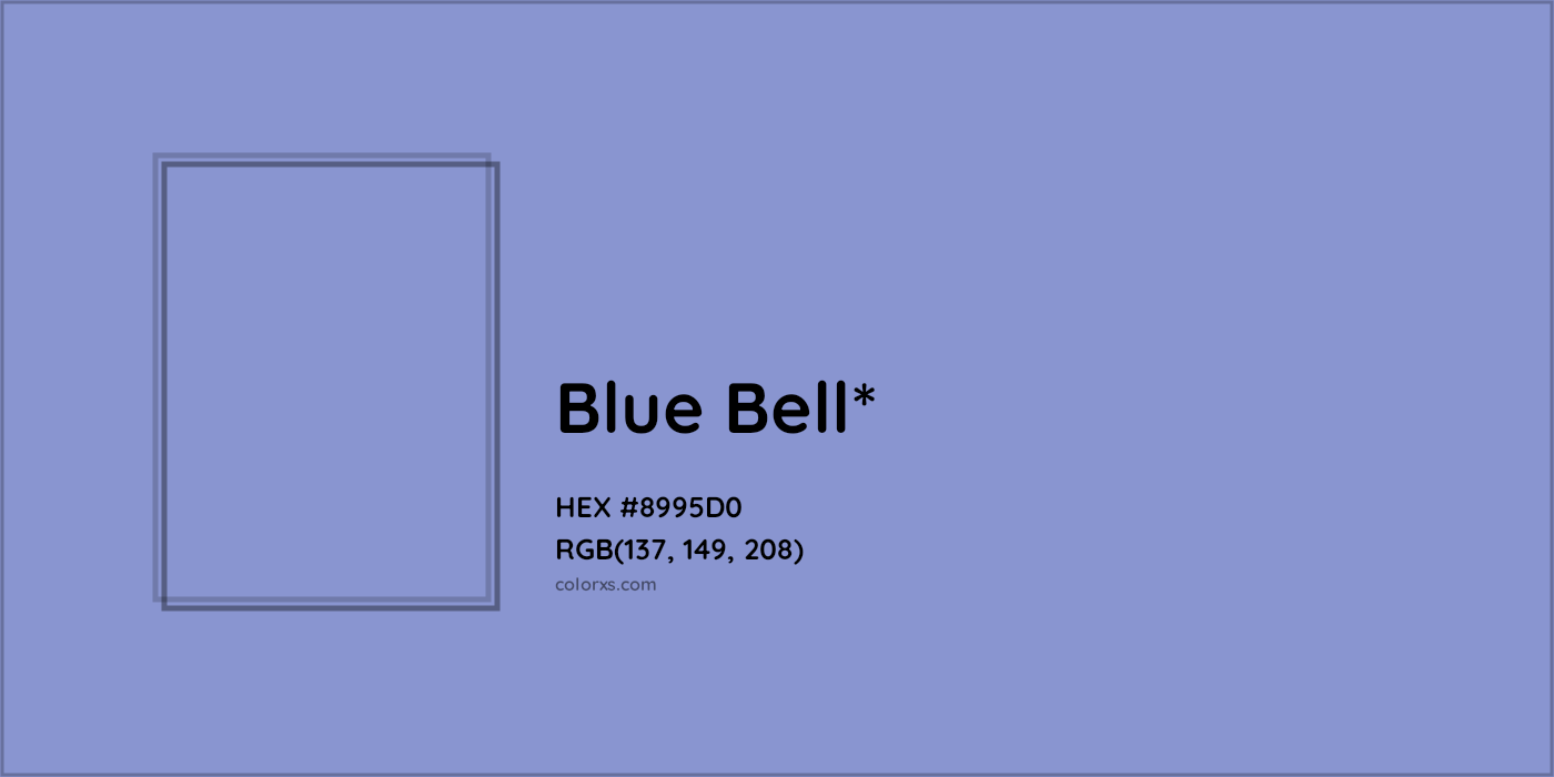 HEX #8995D0 Color Name, Color Code, Palettes, Similar Paints, Images