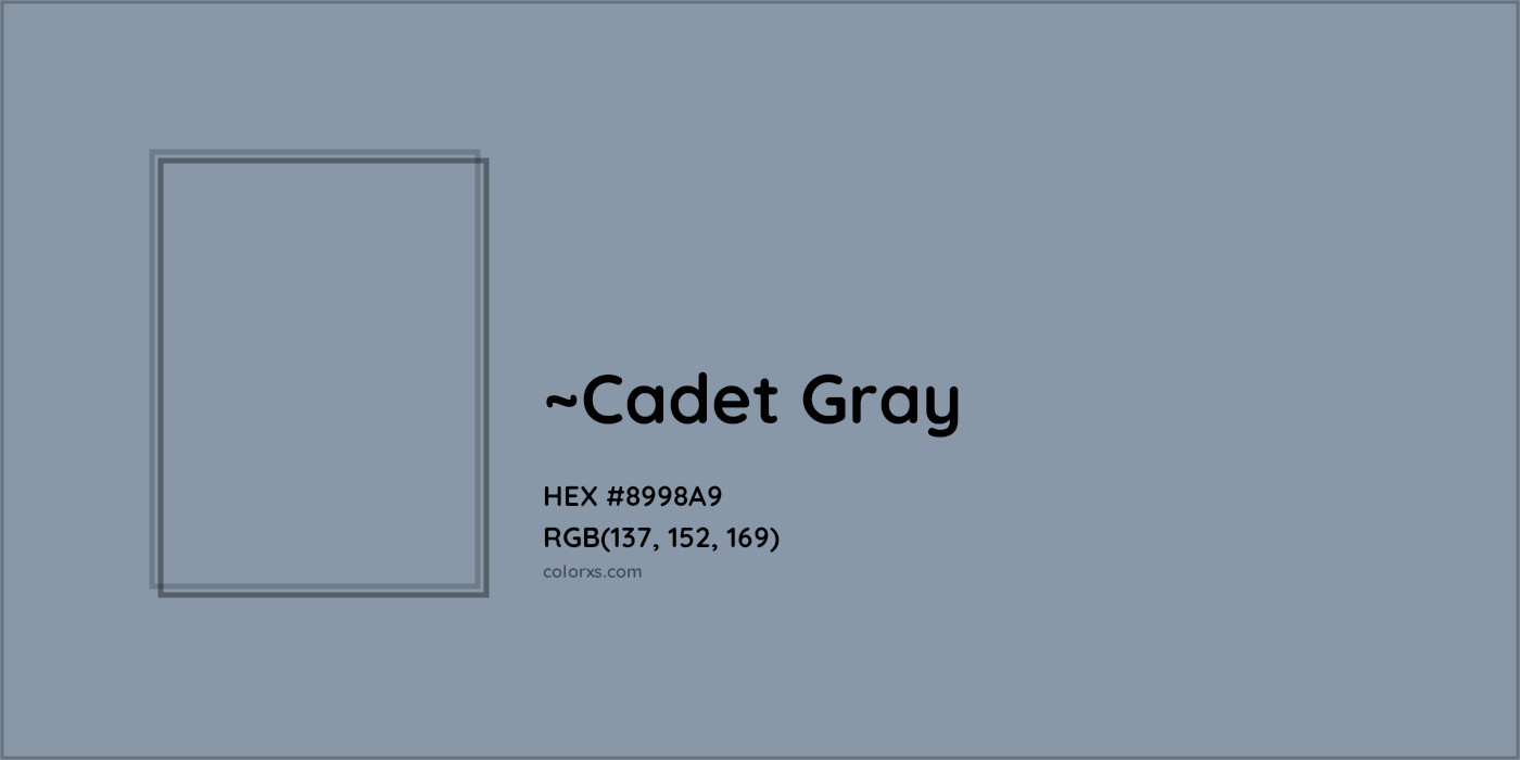 HEX #8998A9 Color Name, Color Code, Palettes, Similar Paints, Images