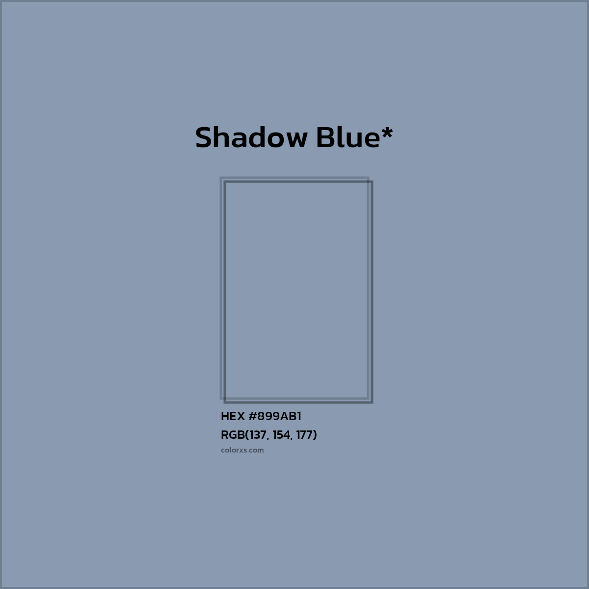 HEX #899AB1 Color Name, Color Code, Palettes, Similar Paints, Images