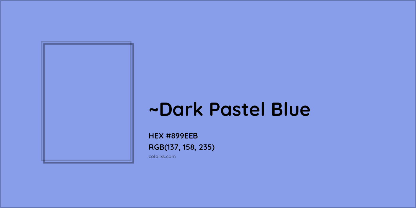 HEX #899EEB Color Name, Color Code, Palettes, Similar Paints, Images