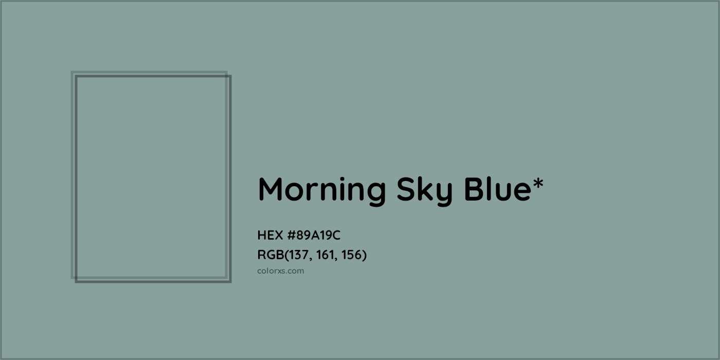 HEX #89A19C Color Name, Color Code, Palettes, Similar Paints, Images