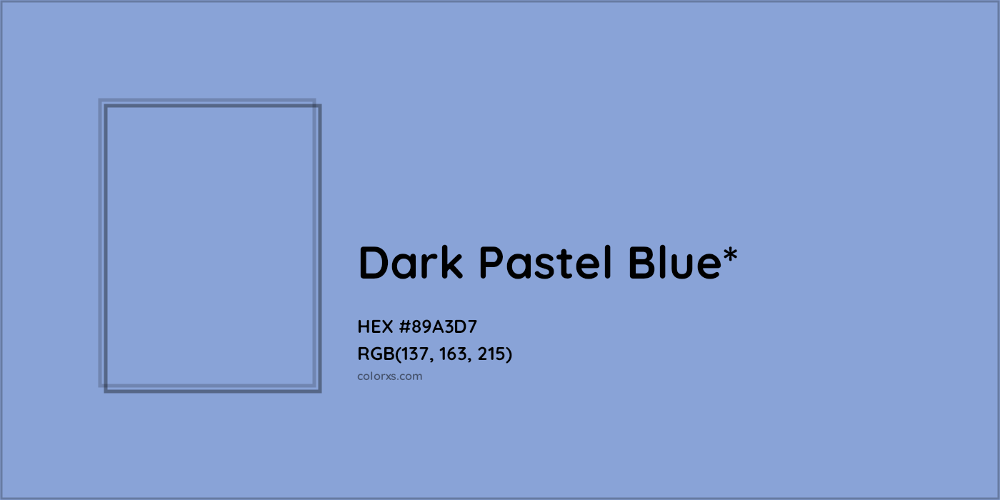 HEX #89A3D7 Color Name, Color Code, Palettes, Similar Paints, Images