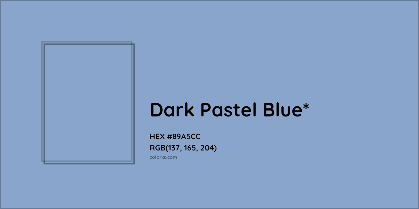 HEX #89A5CC Color Name, Color Code, Palettes, Similar Paints, Images