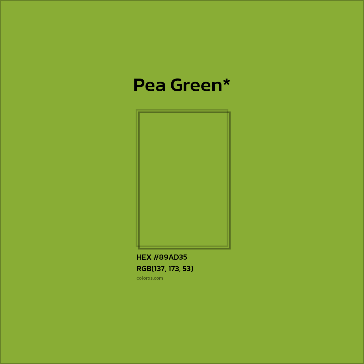 HEX #89AD35 Color Name, Color Code, Palettes, Similar Paints, Images