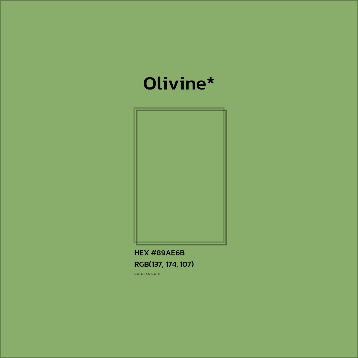 HEX #89AE6B Color Name, Color Code, Palettes, Similar Paints, Images