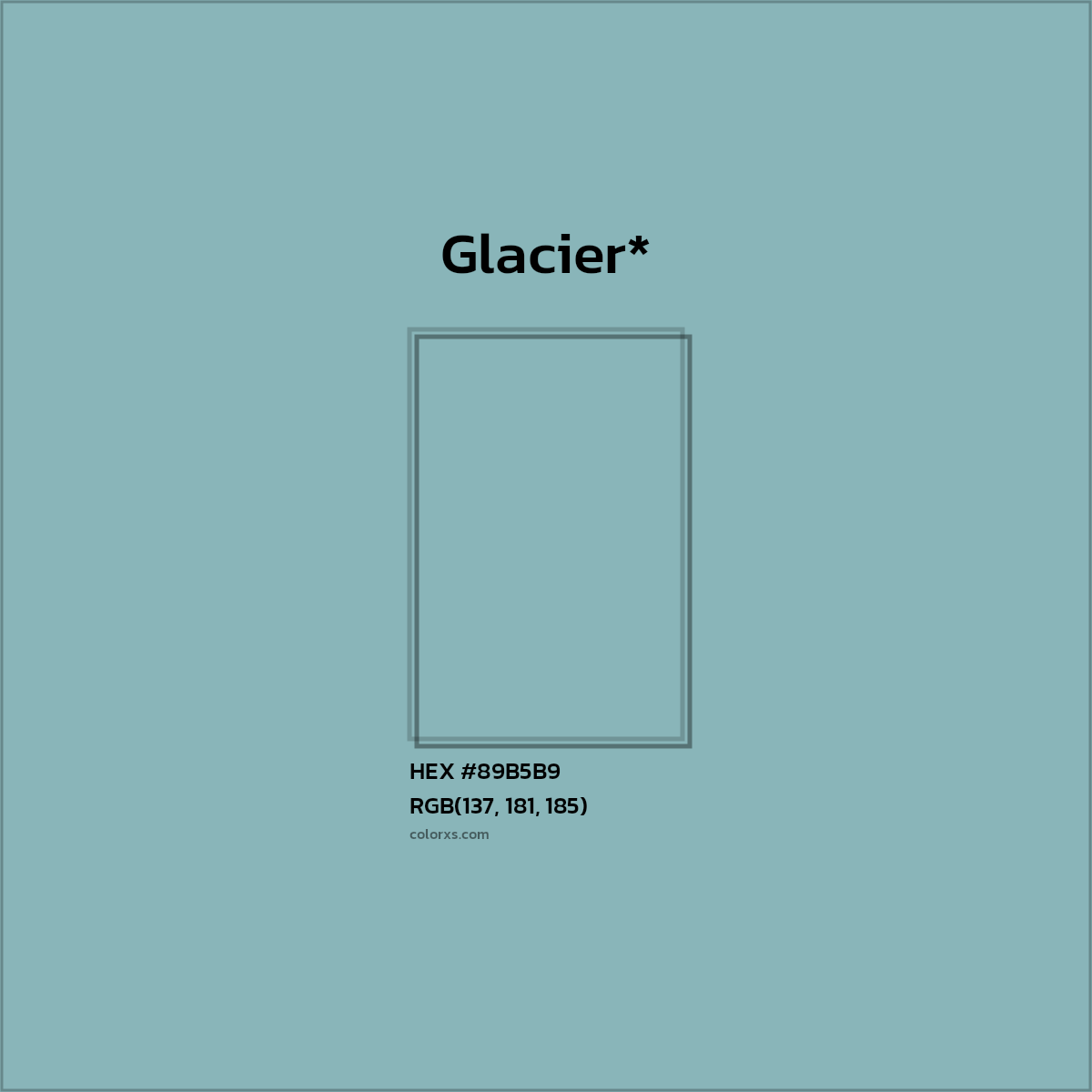 HEX #89B5B9 Color Name, Color Code, Palettes, Similar Paints, Images