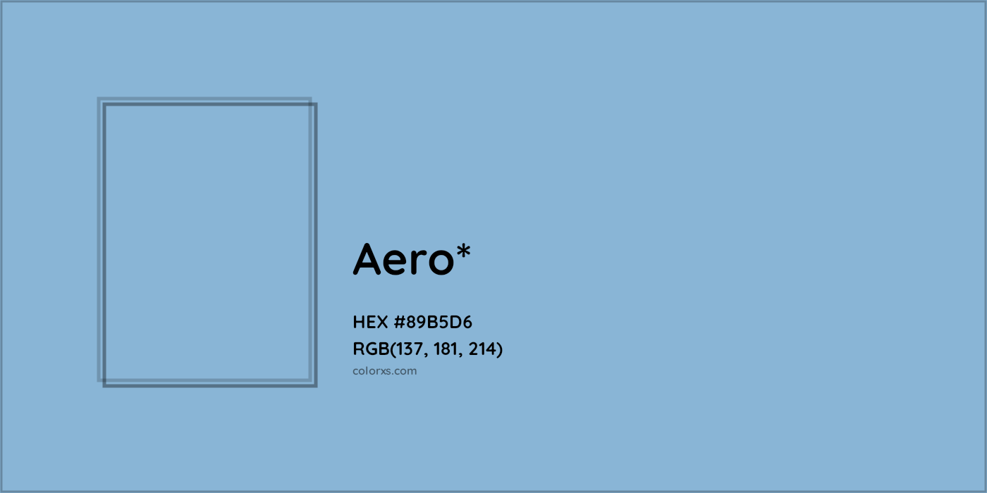 HEX #89B5D6 Color Name, Color Code, Palettes, Similar Paints, Images