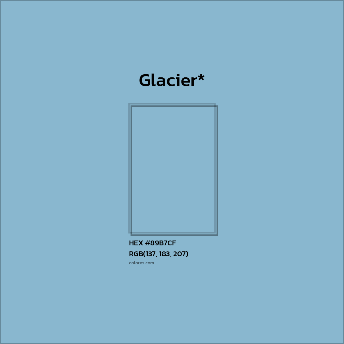 HEX #89B7CF Color Name, Color Code, Palettes, Similar Paints, Images