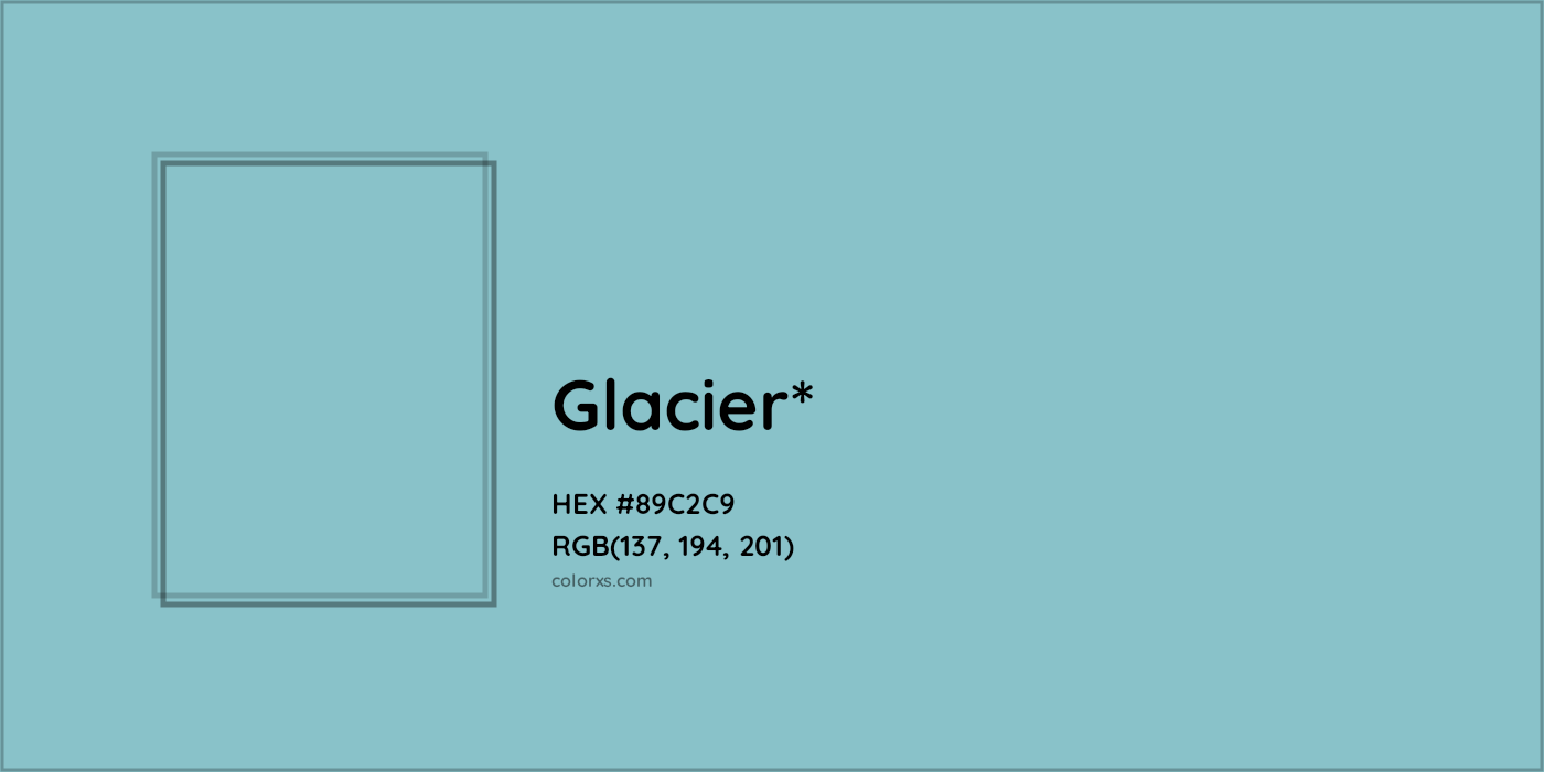 HEX #89C2C9 Color Name, Color Code, Palettes, Similar Paints, Images
