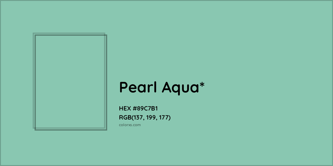 HEX #89C7B1 Color Name, Color Code, Palettes, Similar Paints, Images