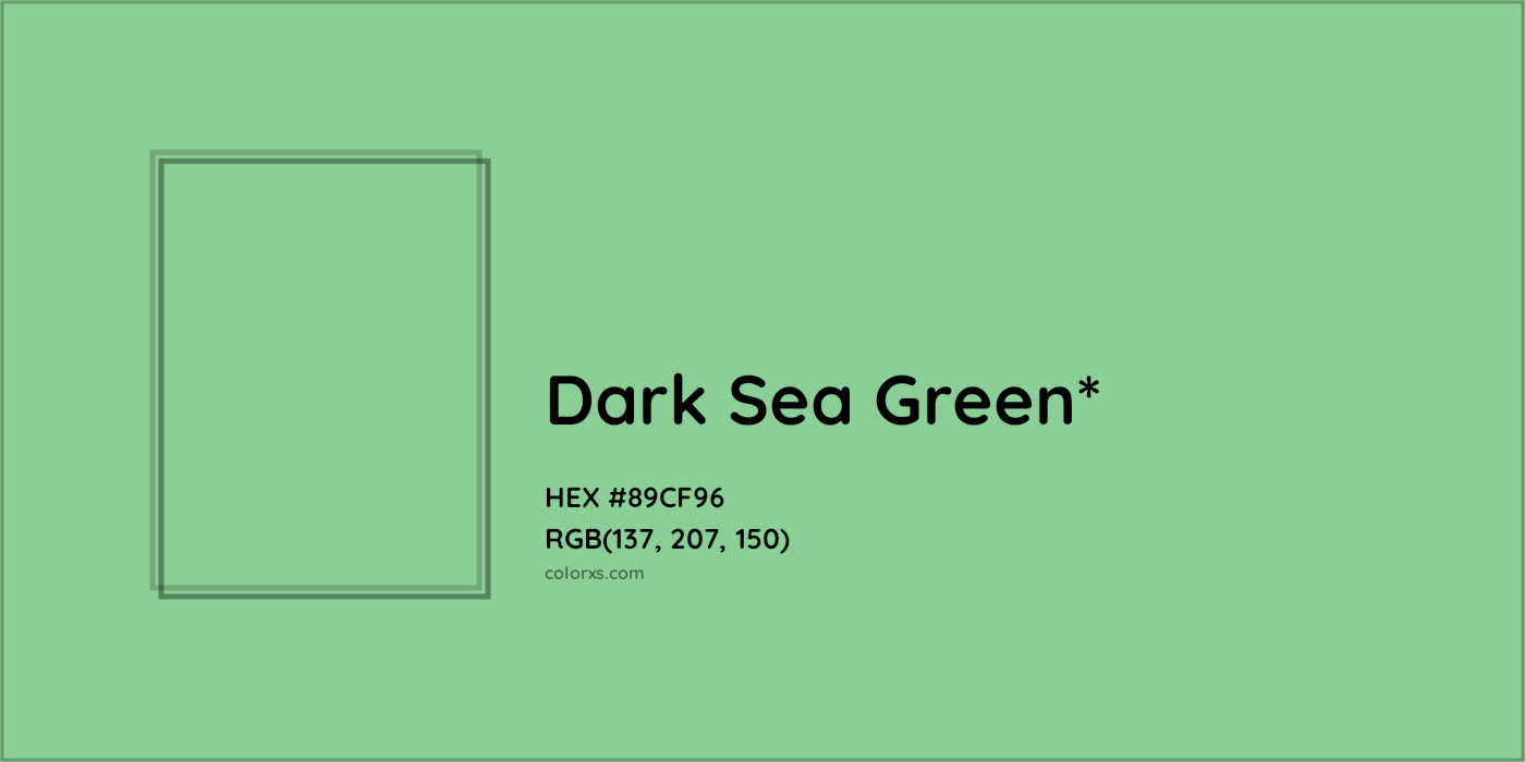 HEX #89CF96 Color Name, Color Code, Palettes, Similar Paints, Images