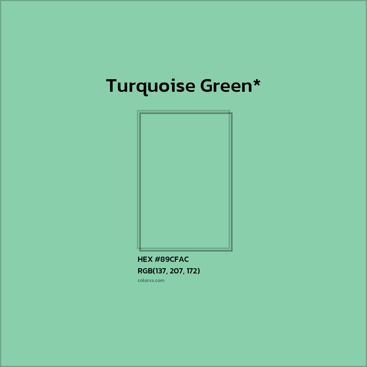 HEX #89CFAC Color Name, Color Code, Palettes, Similar Paints, Images