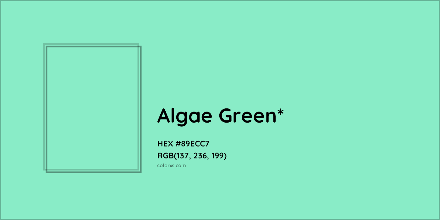 HEX #89ECC7 Color Name, Color Code, Palettes, Similar Paints, Images