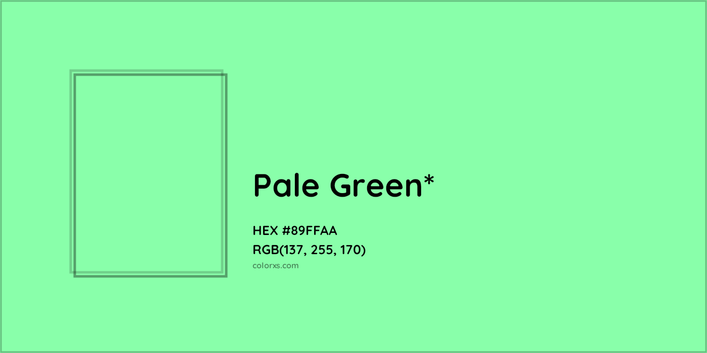 HEX #89FFAA Color Name, Color Code, Palettes, Similar Paints, Images