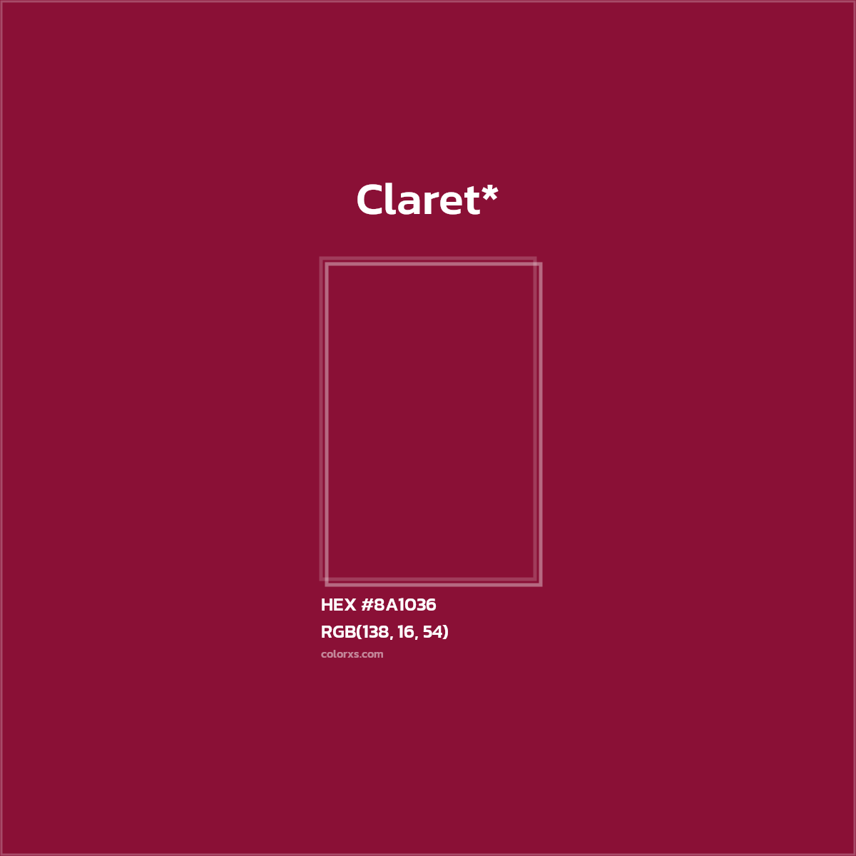 HEX #8A1036 Color Name, Color Code, Palettes, Similar Paints, Images