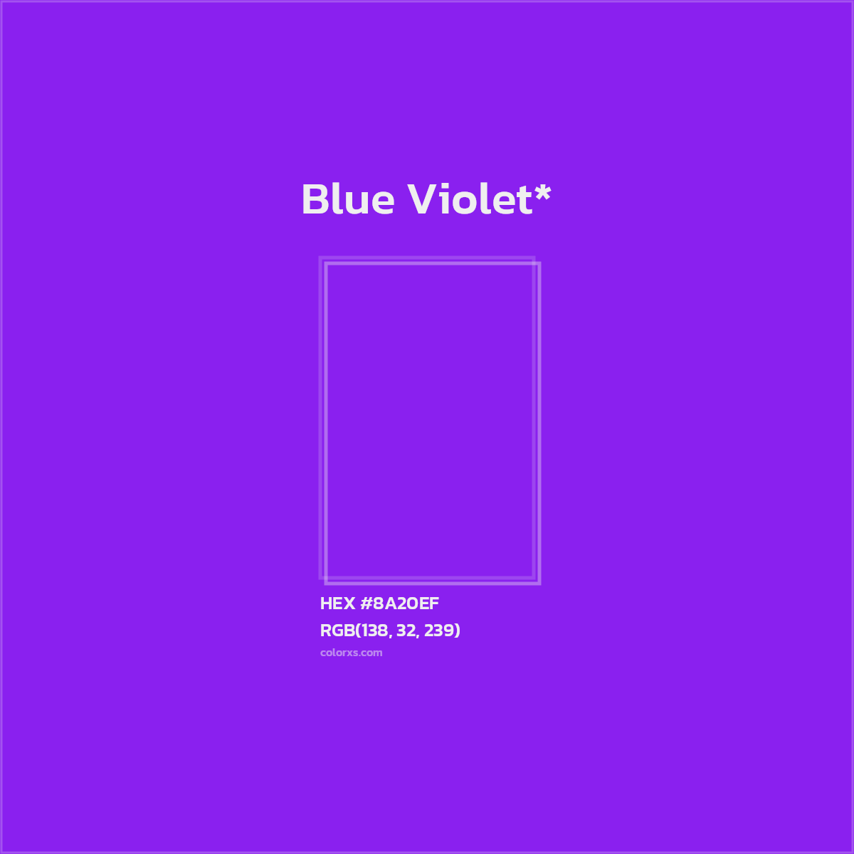 HEX #8A20EF Color Name, Color Code, Palettes, Similar Paints, Images