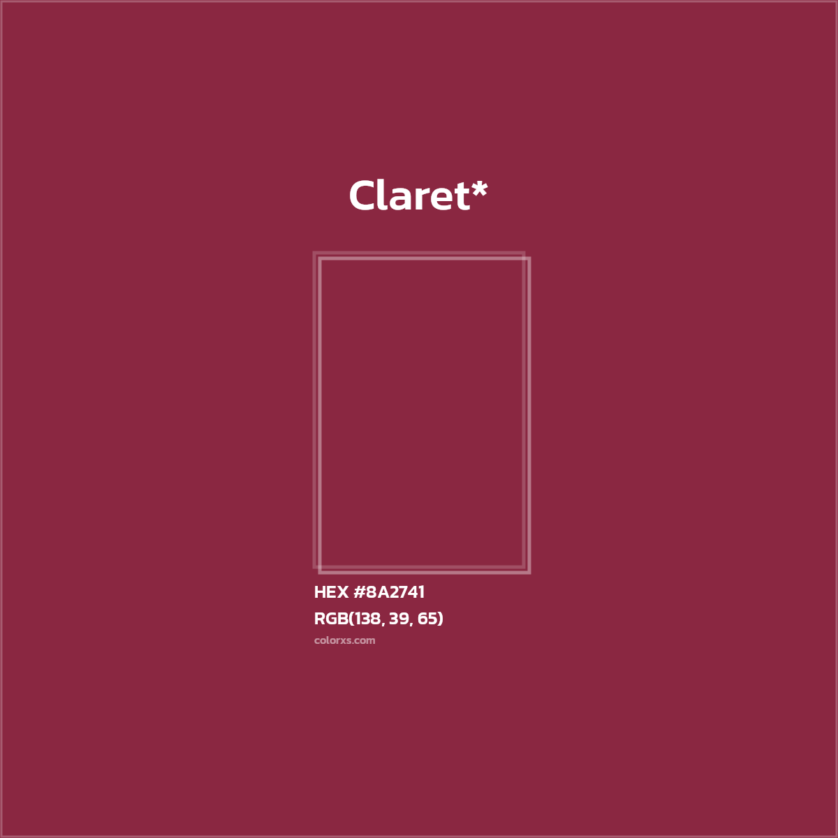 HEX #8A2741 Color Name, Color Code, Palettes, Similar Paints, Images