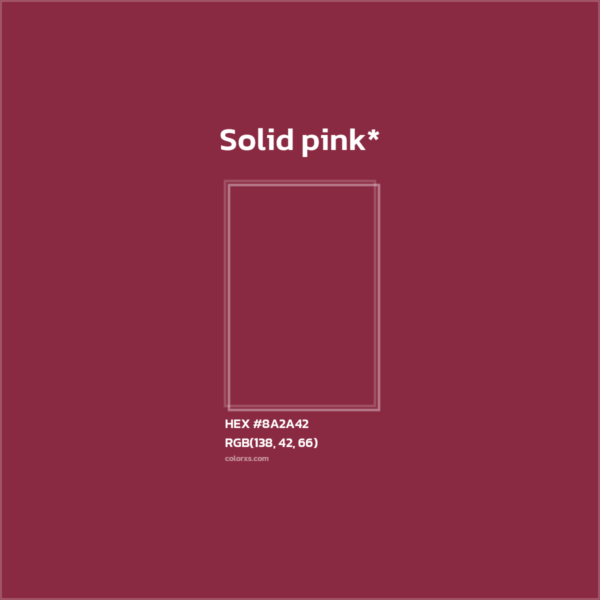 HEX #8A2A42 Color Name, Color Code, Palettes, Similar Paints, Images