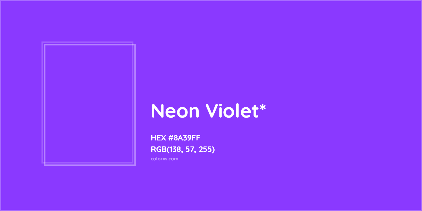 HEX #8A39FF Color Name, Color Code, Palettes, Similar Paints, Images